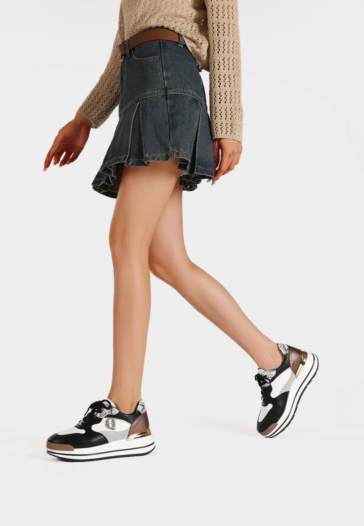 Sneakers con suola alta X31-24