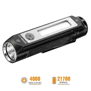 Sofirn IF23 Flashlights 4000lm Spotlight Floodlight Color 3 Types Bright Side Lamp Magnetic Tail Type C 21700 Rechargeable Torch