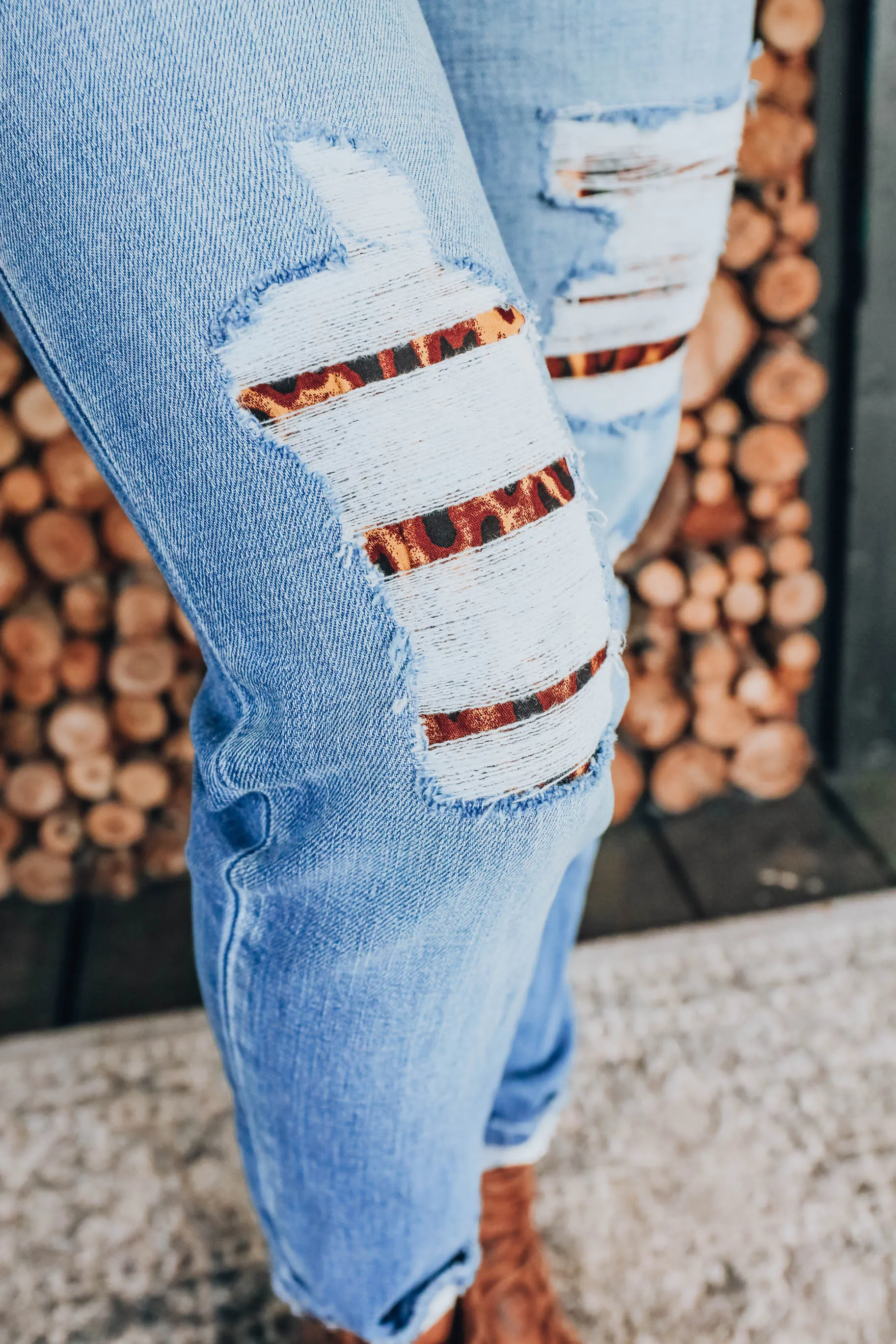 Spot The Leopard Jeans- FINAL SALE