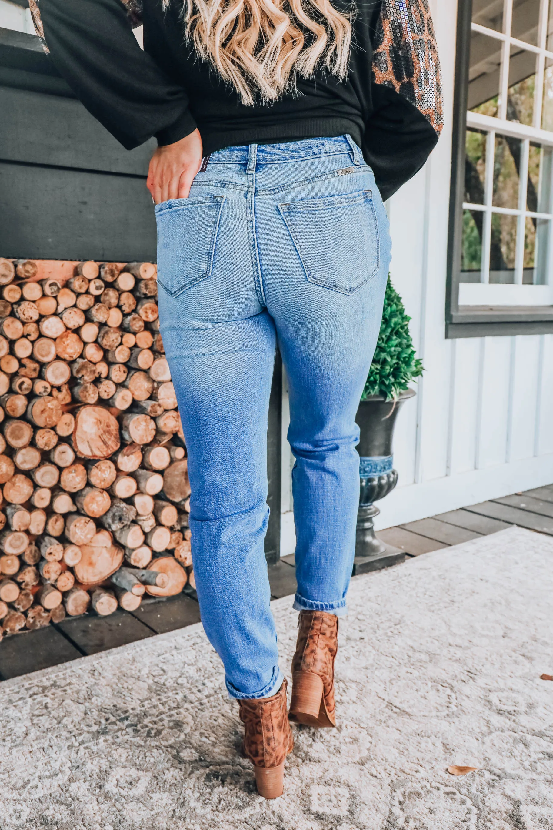 Spot The Leopard Jeans- FINAL SALE