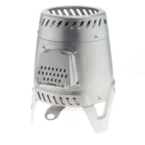 Stainless steel camping stove 500 for camping and bivouacking