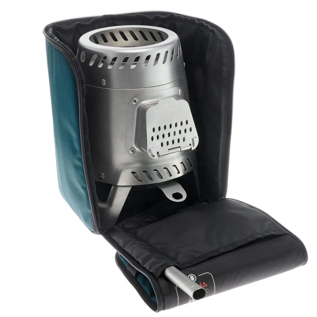 Stainless steel camping stove 500 for camping and bivouacking