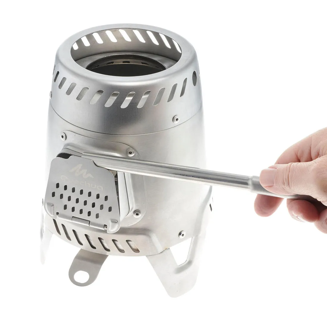 Stainless steel camping stove 500 for camping and bivouacking