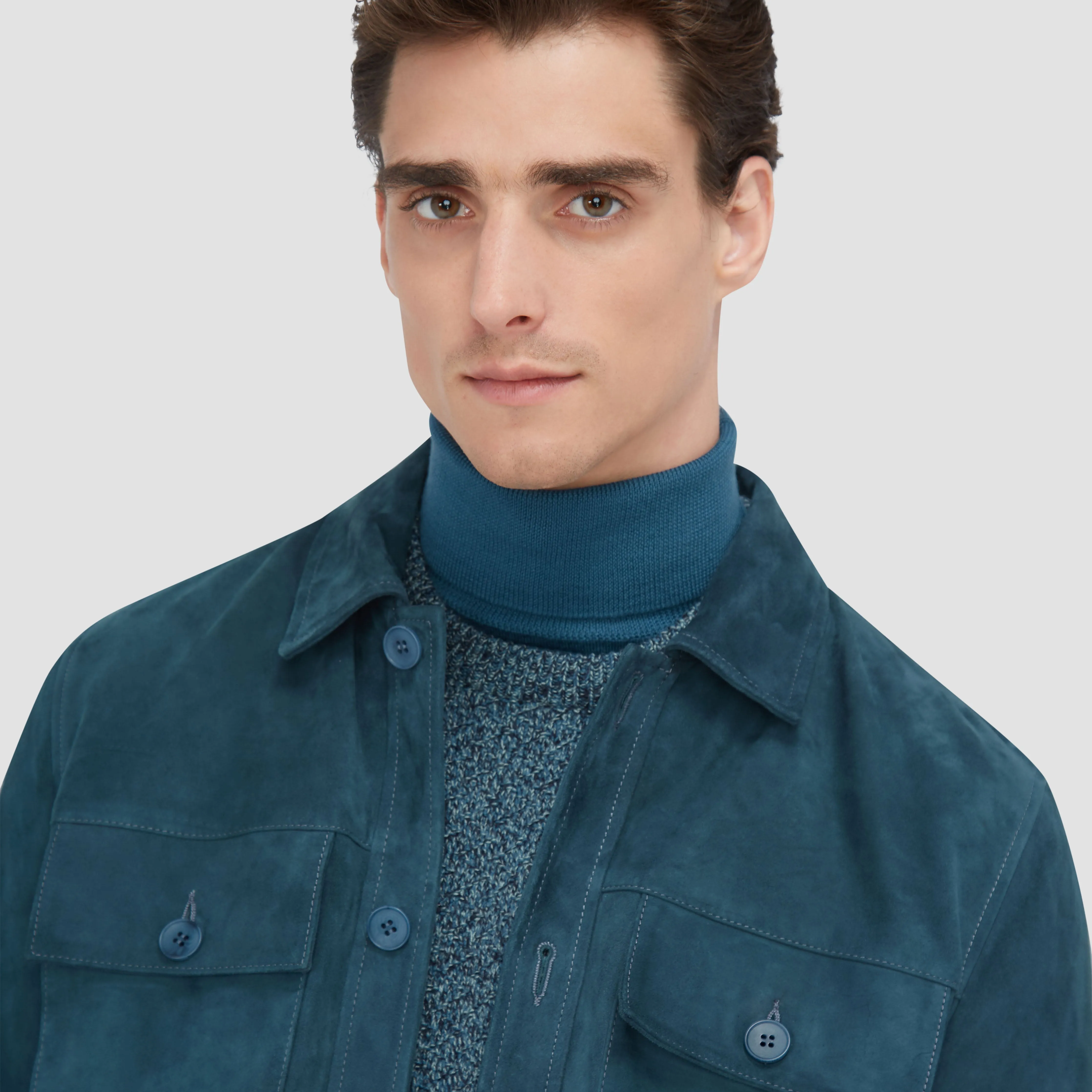 Suede Shirt Jacket
