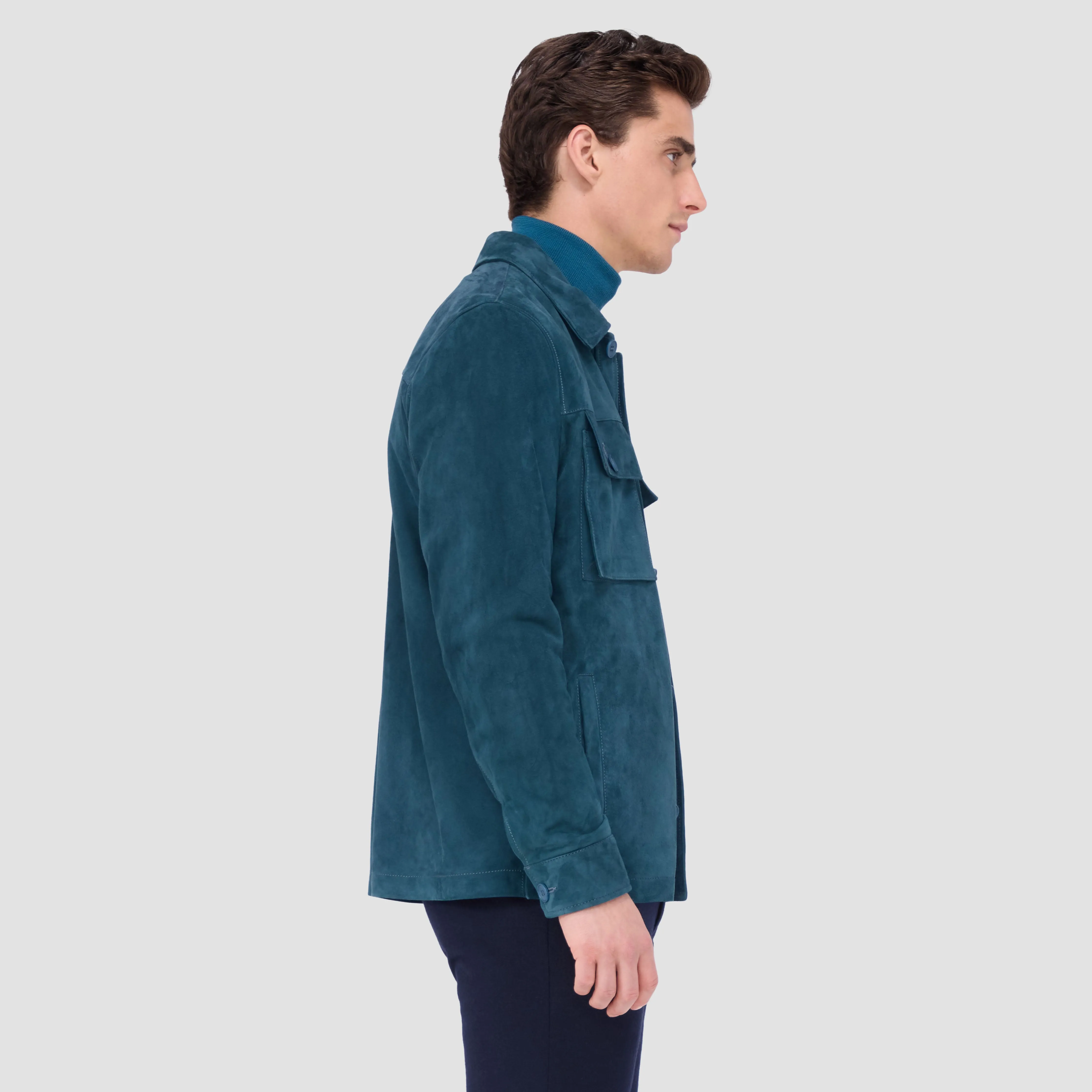 Suede Shirt Jacket