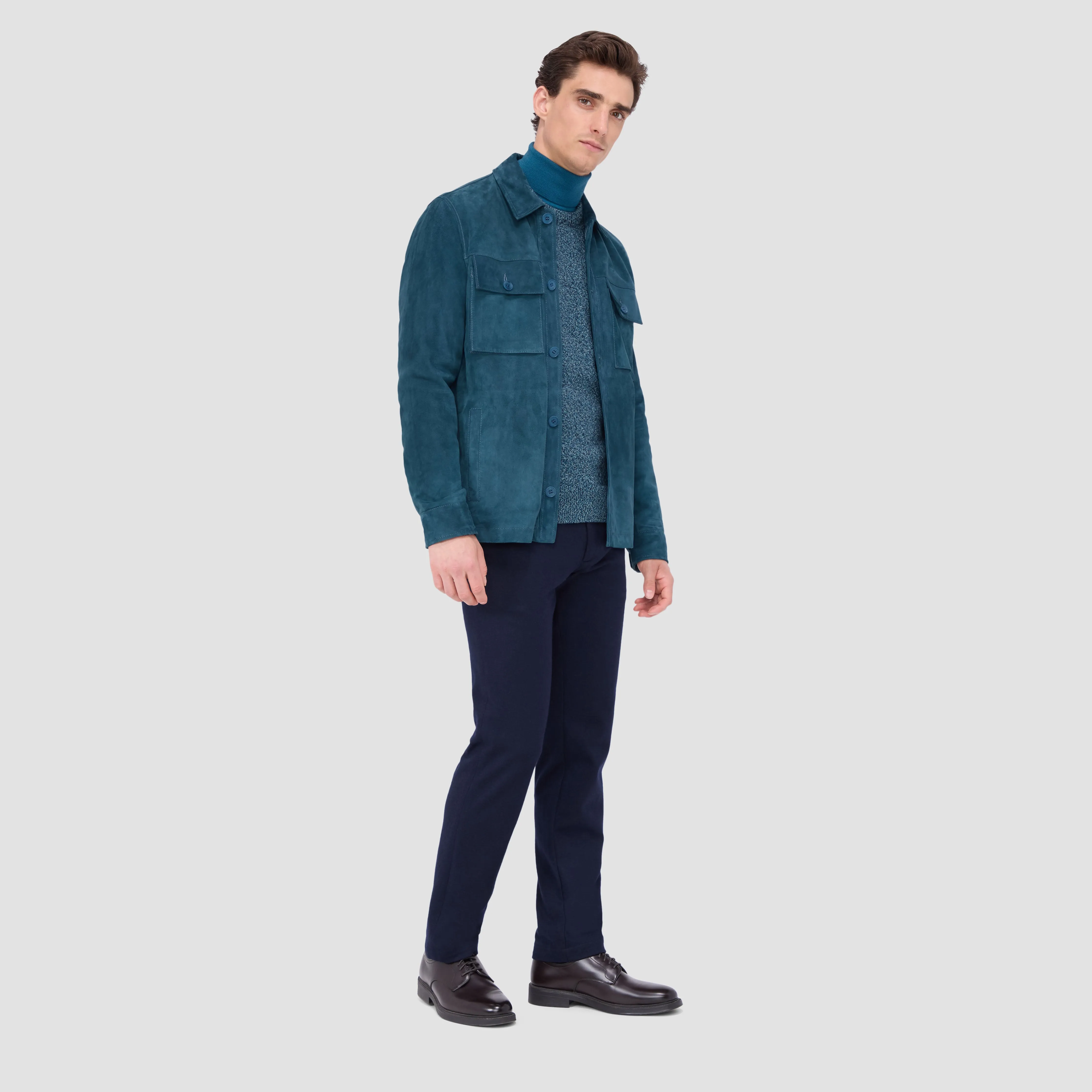 Suede Shirt Jacket