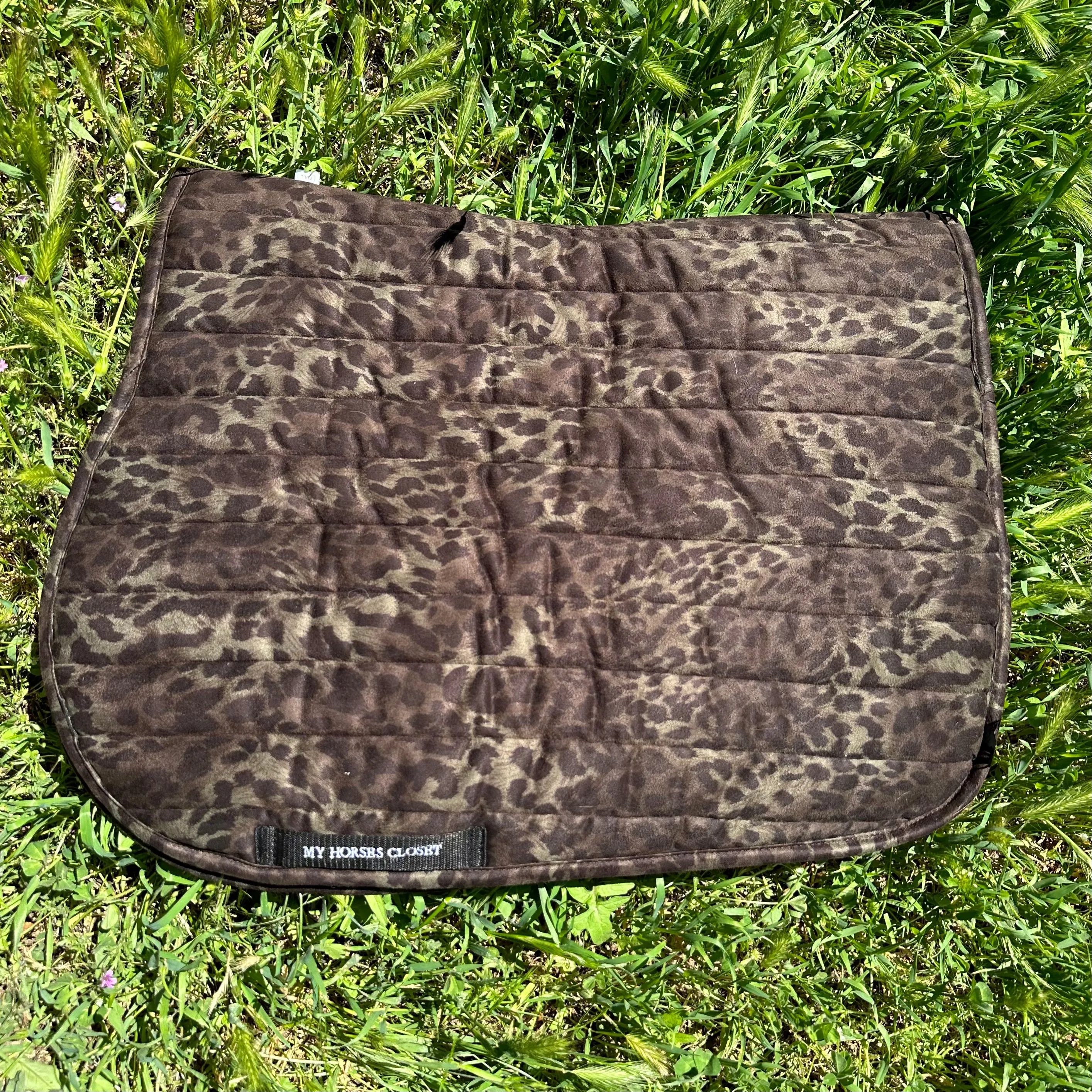 Suede Tech Jump AP Saddle Pad Animal Print