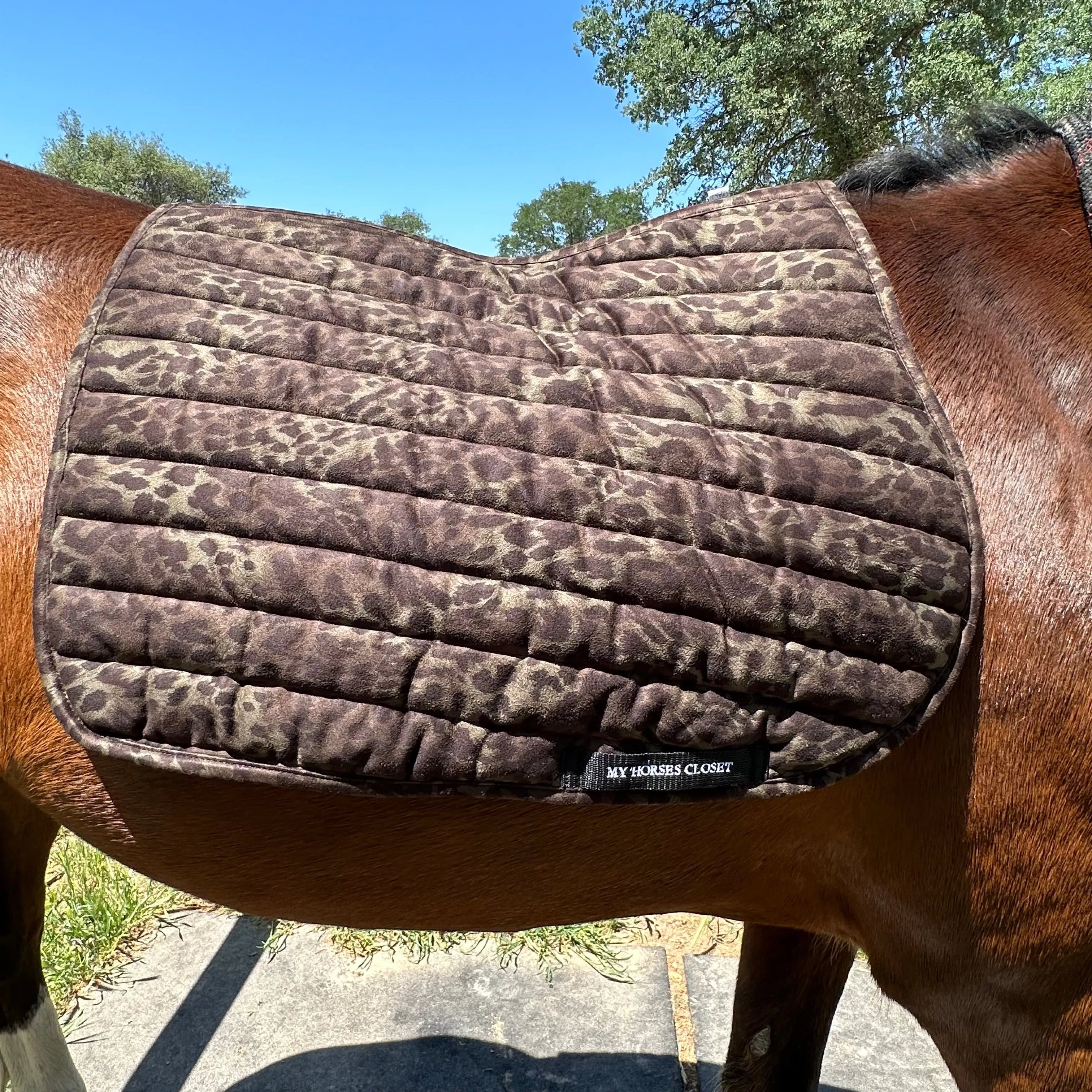 Suede Tech Jump AP Saddle Pad Animal Print