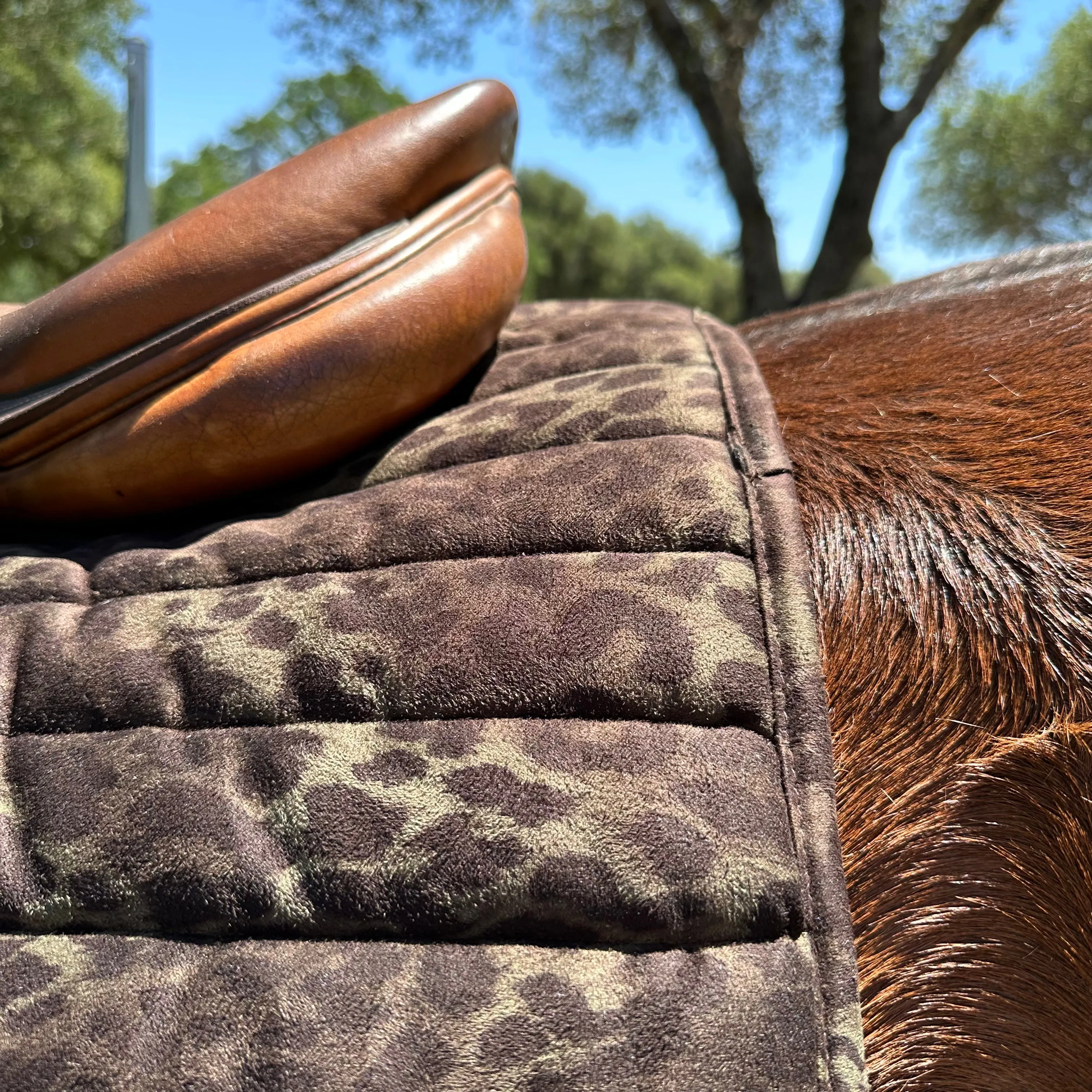 Suede Tech Jump AP Saddle Pad Animal Print