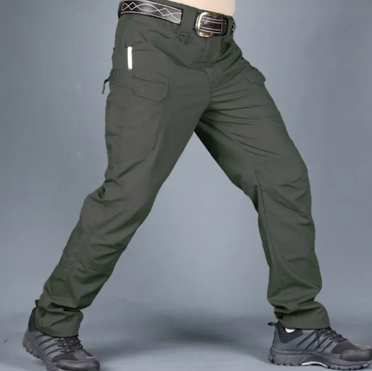 TACTICAL MEN CARGO water resistant PANTS Durable Anti-cut - OD Green