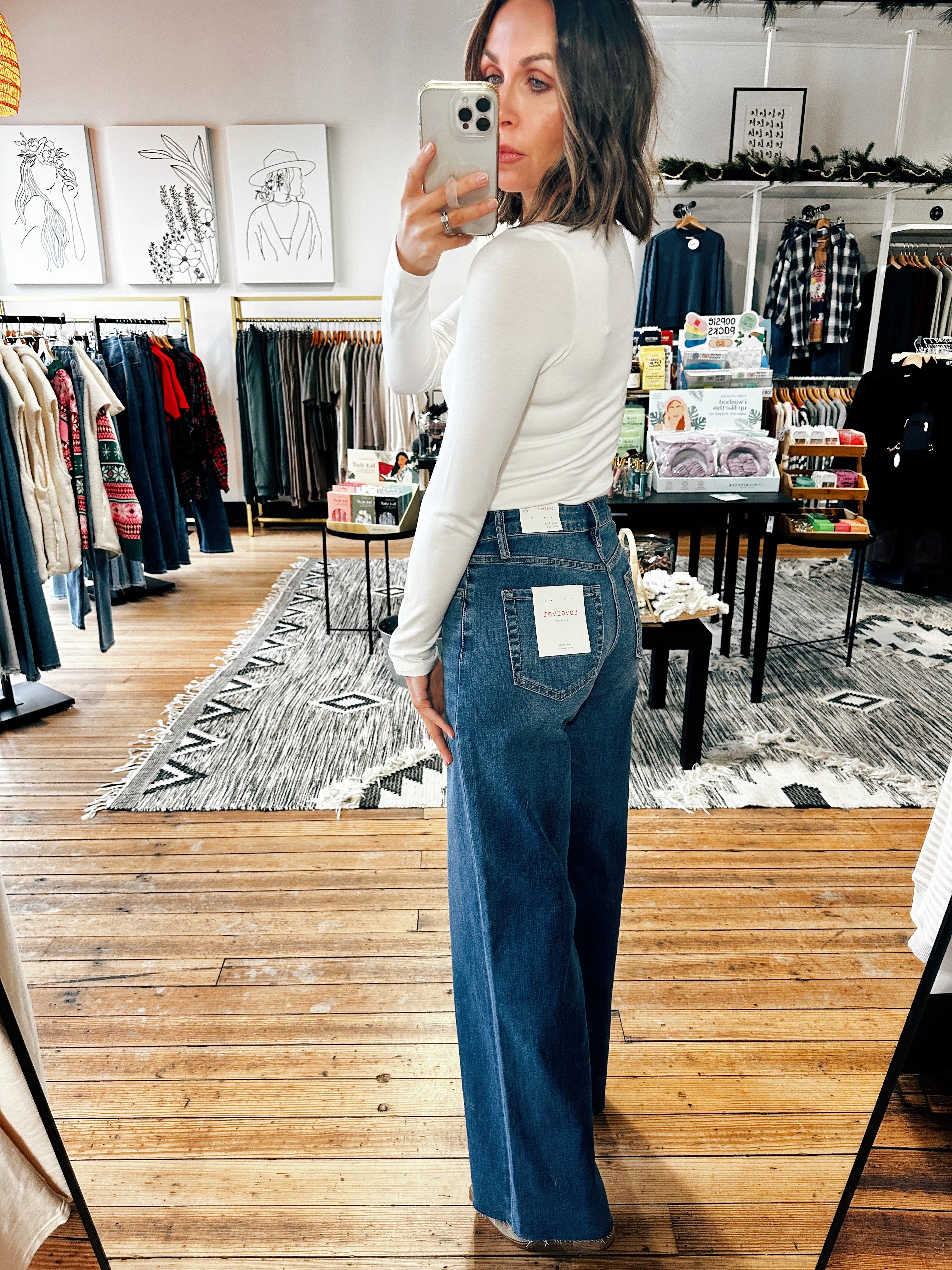 Tease High Rise Loose Fit Jeans