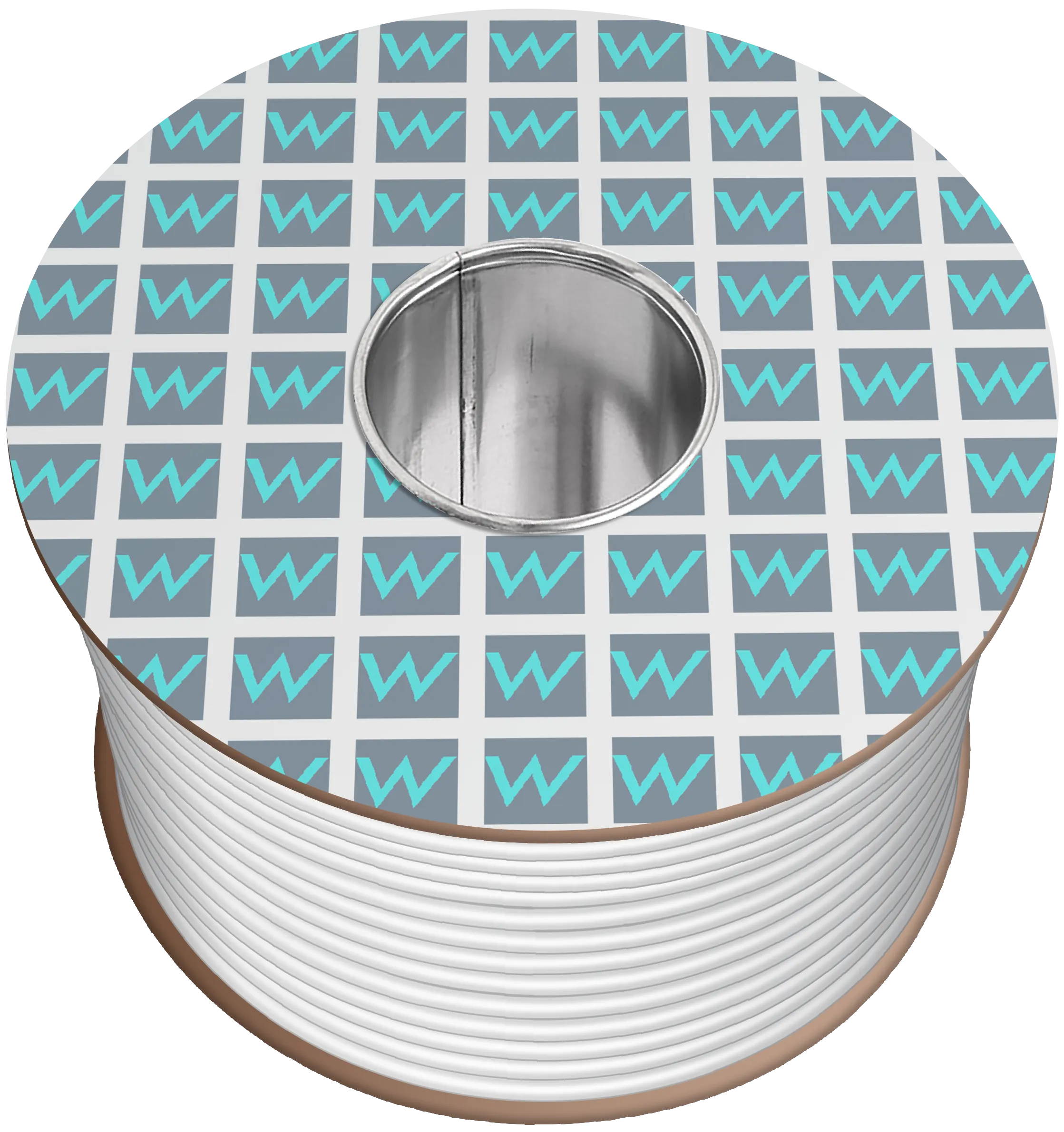Time 3185Y 5 Core Round Flexible 2.5mm White Cable - 100M