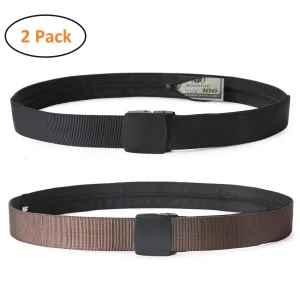 Travel Security Money Belt with Hidden Money Pocket - Cashsafe Anti-Theft Pocket Unisex Nickel free Nylon Belt by JASGOOD