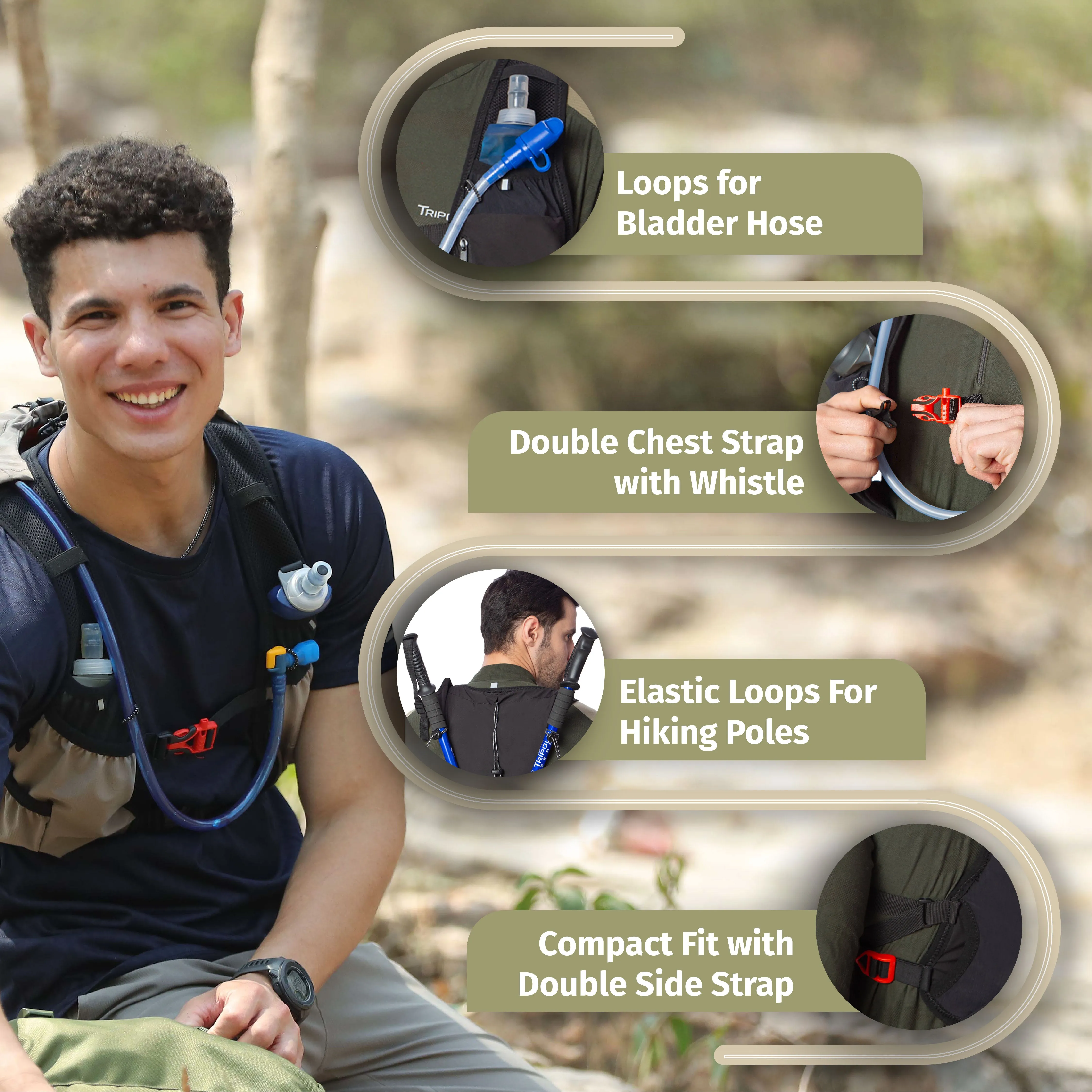 Tripole Voir Hydration Bag and Backpack for Trail Running and Cycling | 5 Litres