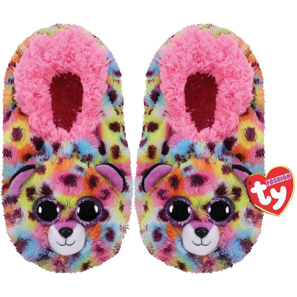 Ty Fashion Slippers Giselle Leopard - Size 36-38