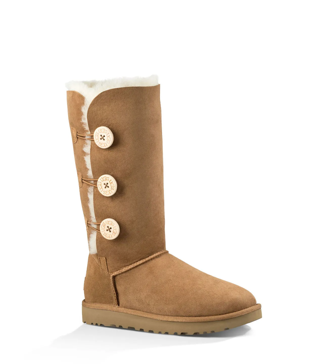 UGG Australia Women's Bailey Button Triplet II | Chestnut