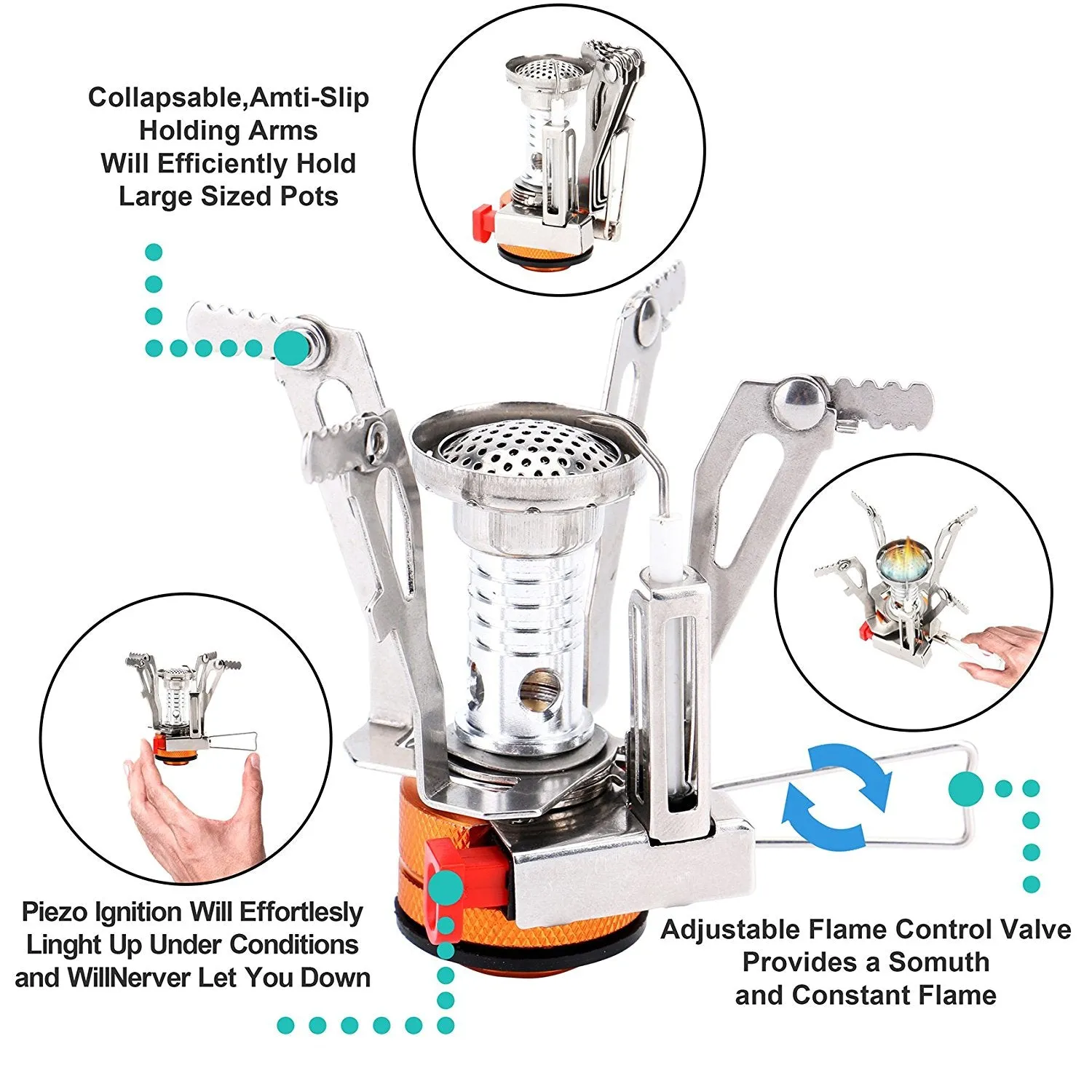 Ultra-light Mini Portable Camping Gas Stove