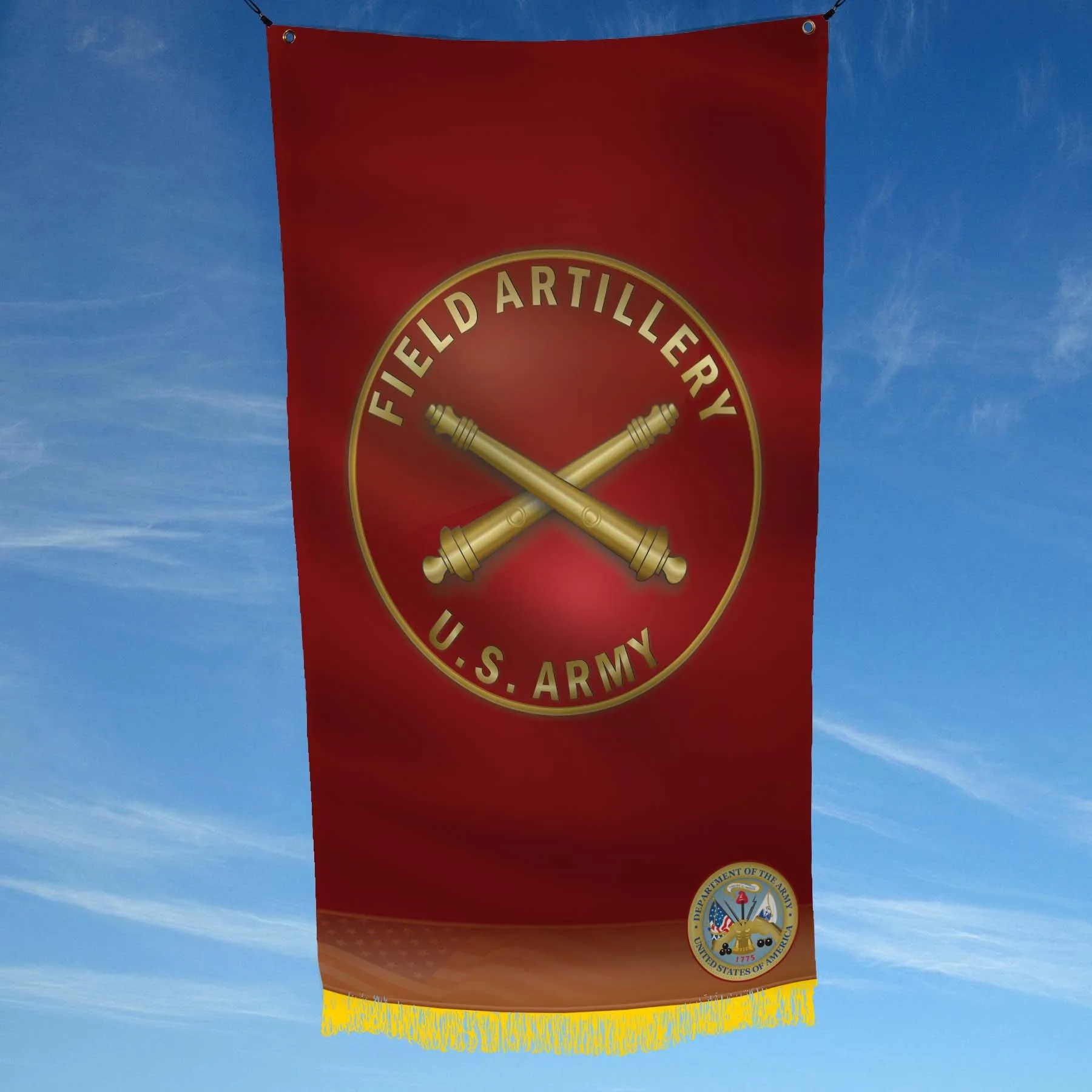 US Army Field Artillery Flag Banner