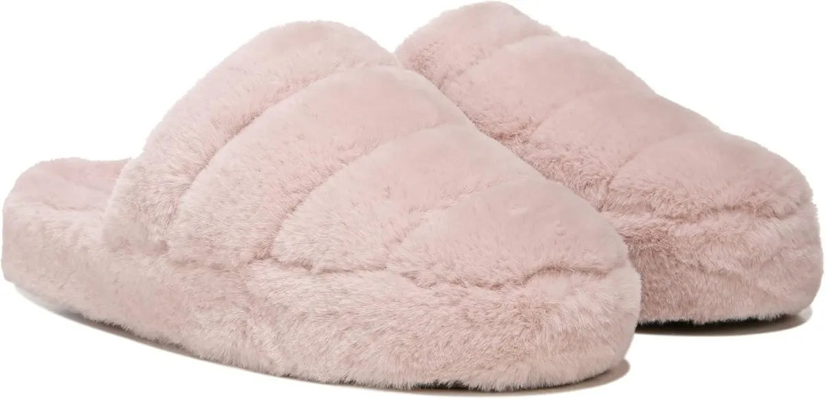 Vionic Women's Cosmina Blush Pink Shearling Slipper