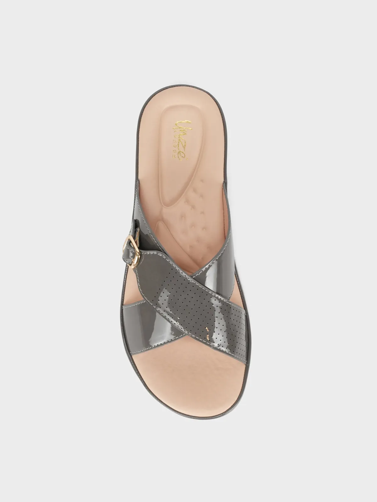 Women "CRESIDA" Crossover Comfy Flat Slippers