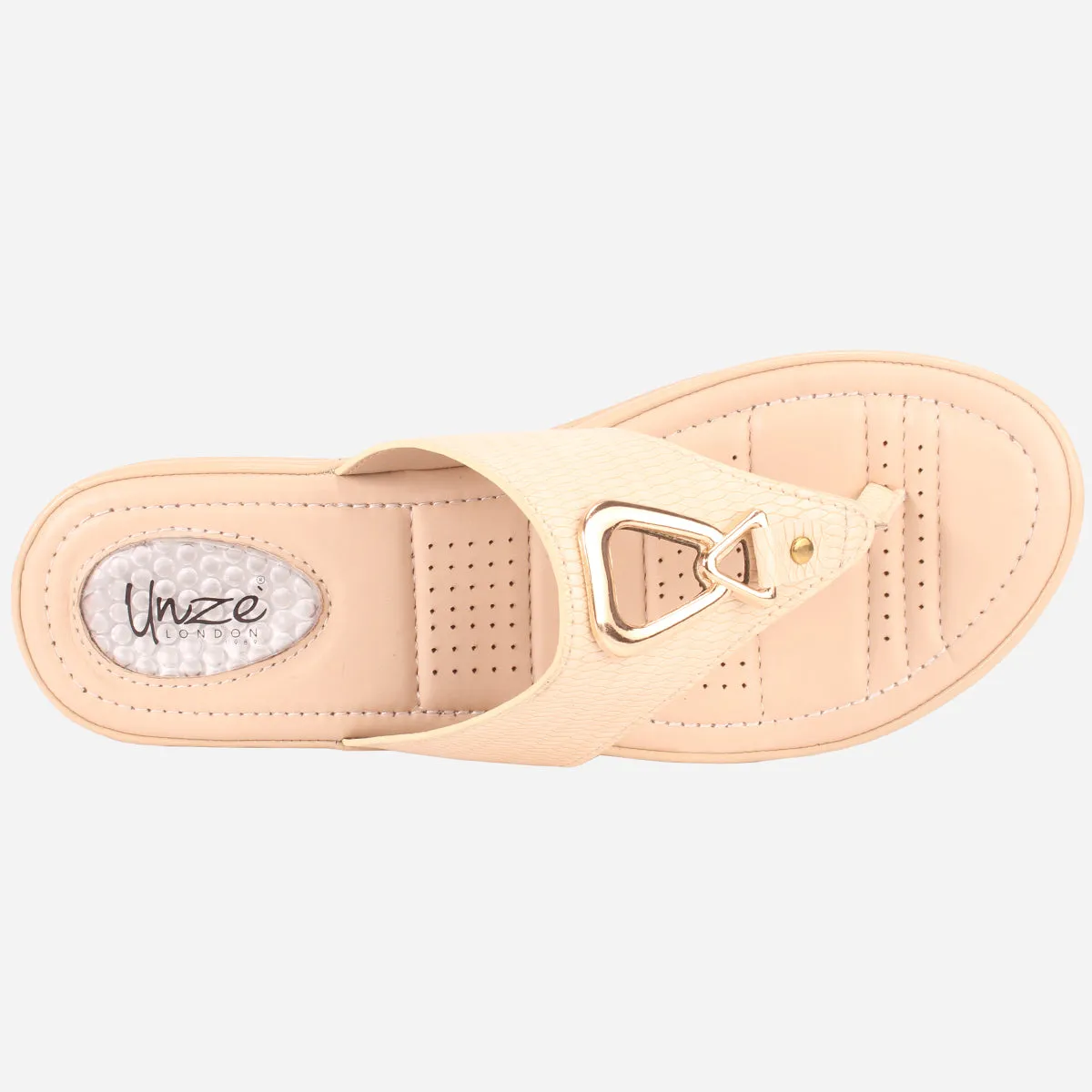 Womens "ERINE" Open Toe Comfy Everyday Wedge Slipper