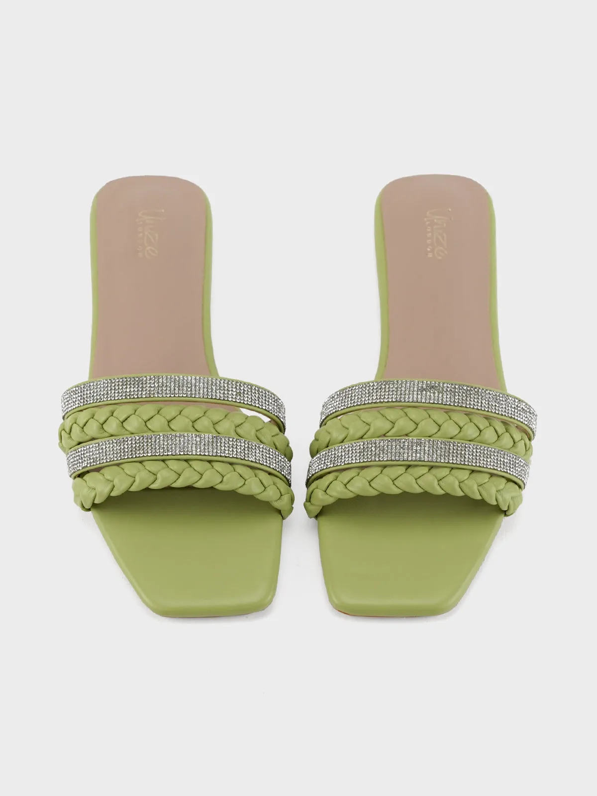 Womens "STEPCHIC" Flat Casual Slippers
