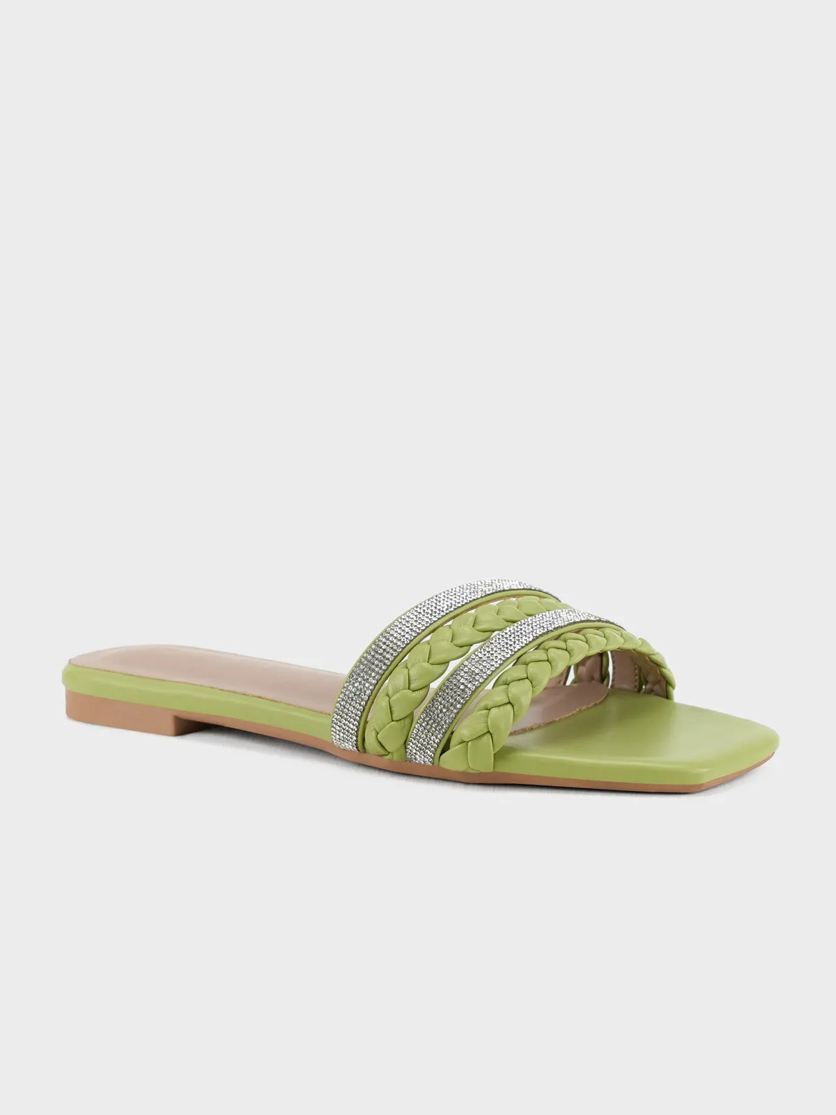 Womens "STEPCHIC" Flat Casual Slippers