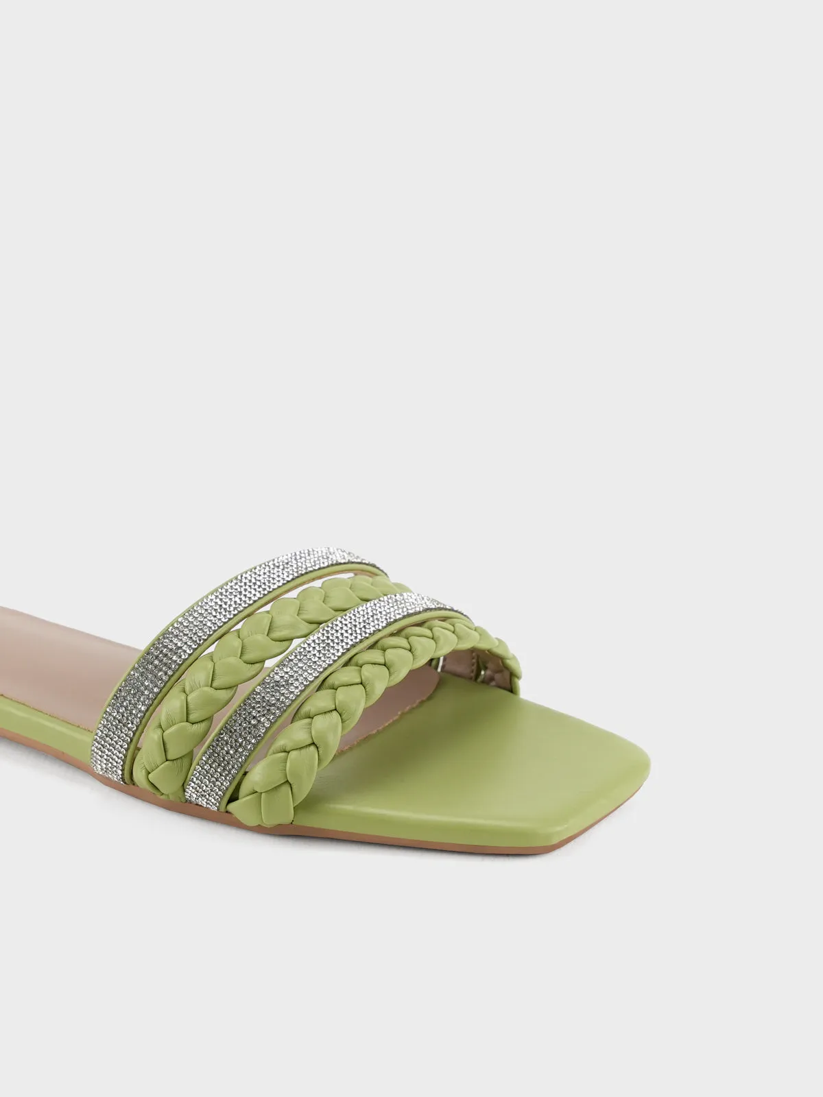 Womens "STEPCHIC" Flat Casual Slippers